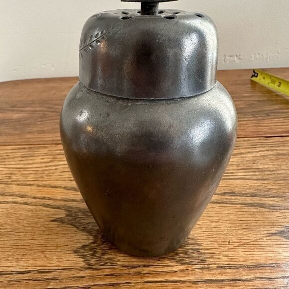 Aurora Quadruple Silver Plated‎ Ginger Jar Floral Etching Antique 1890’s - Picture 5 of 11